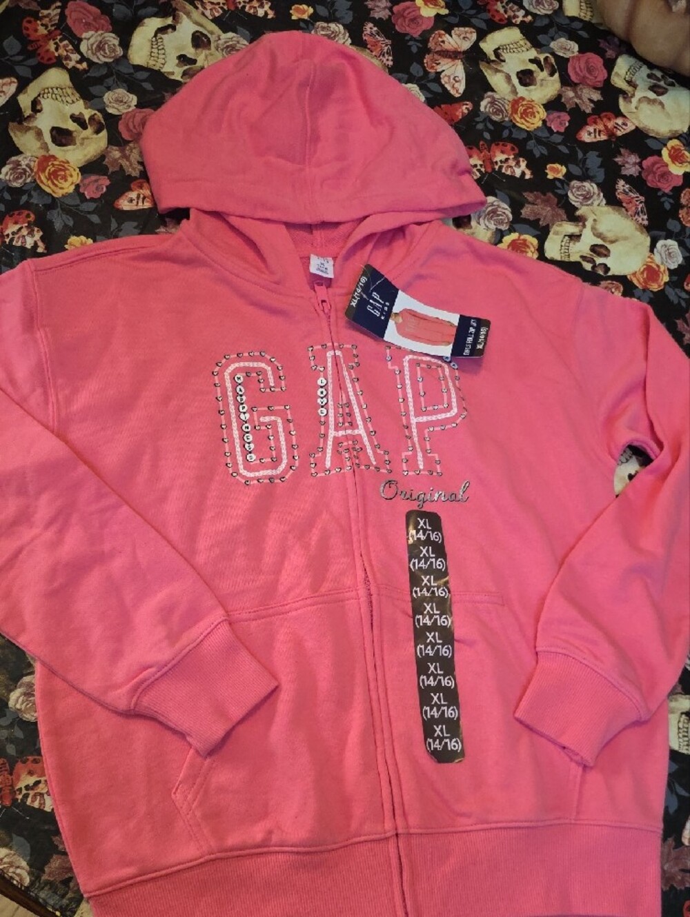 NEW wt TAGs! GAP Bubblegum pink hoody - Picture 2 of 5